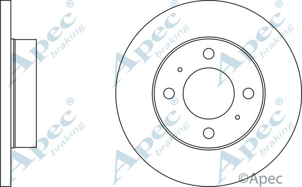 APEC BRAKING Тормозной диск DSK276